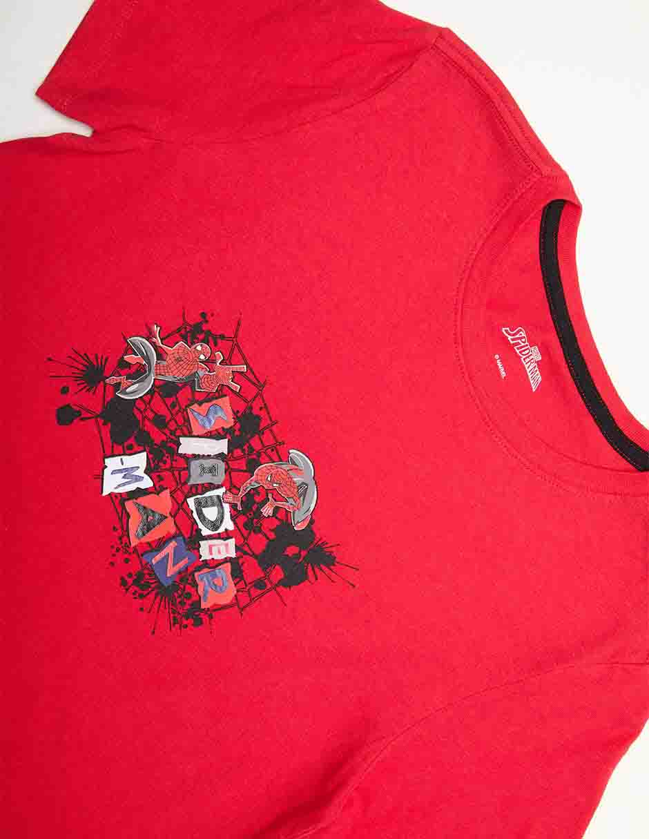 Playera Spider-Man Marvel manga corta para niño 3
