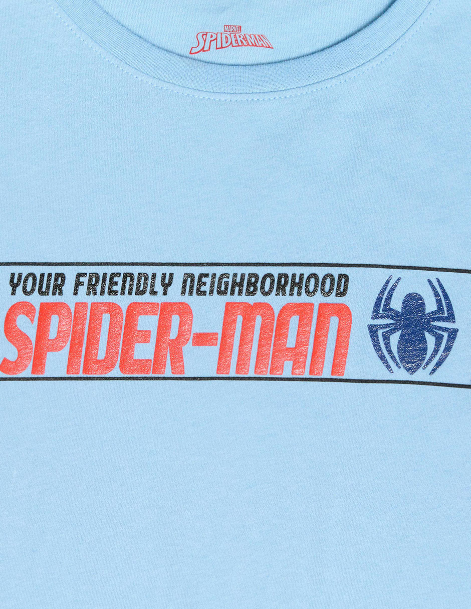 Playera Marvel Spider-Man manga corta para niño 3