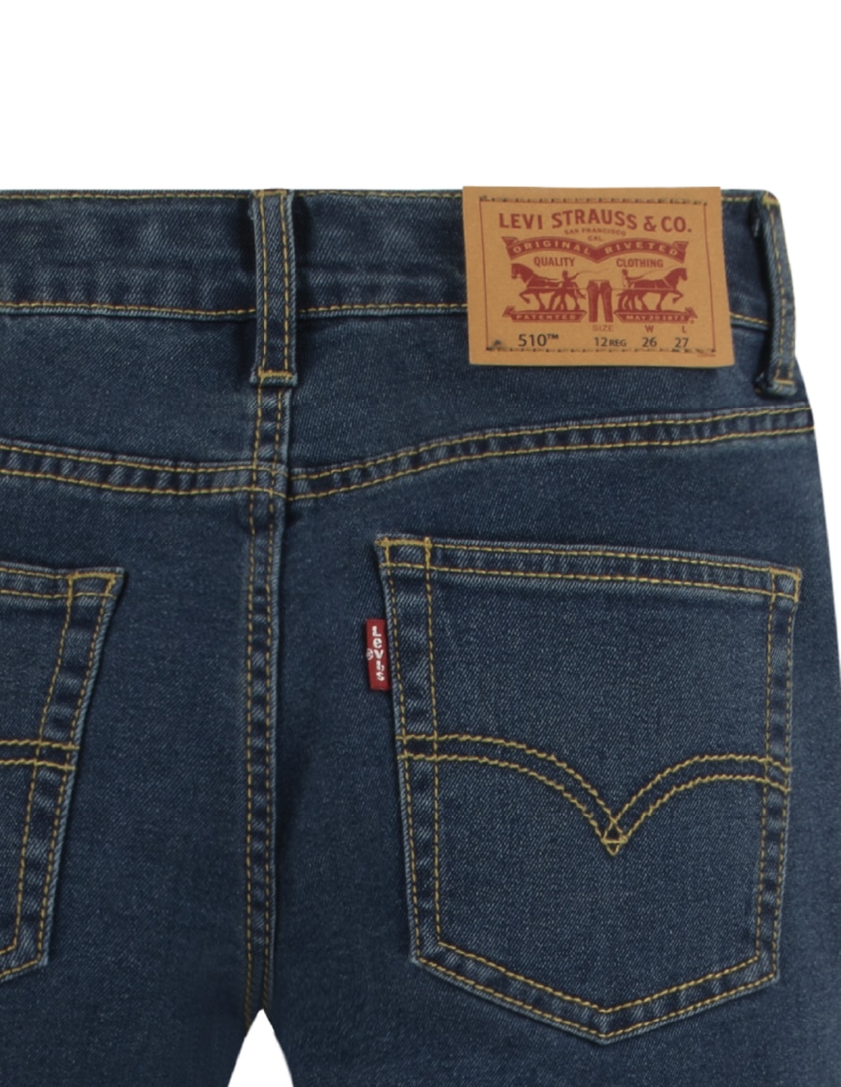 Jeans skinny lavado obscuro para niño 3