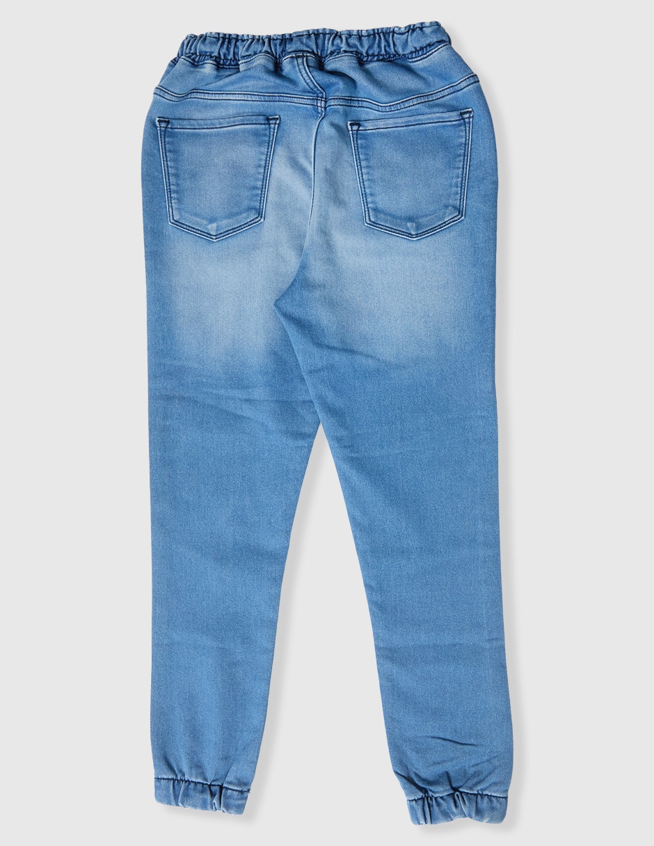 Jeans jogger straight lavado degradado para niña 2