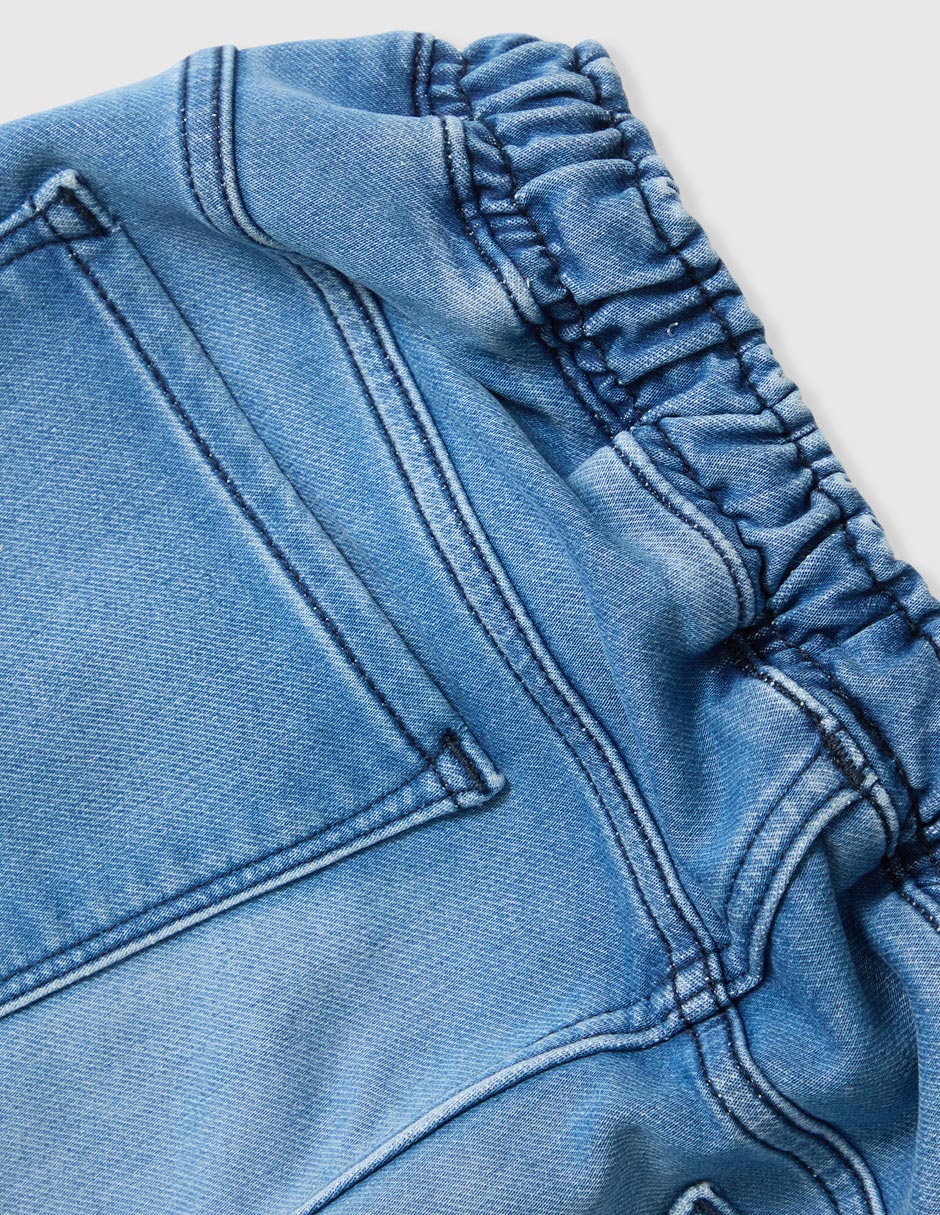 Jeans jogger straight lavado degradado para niña 4