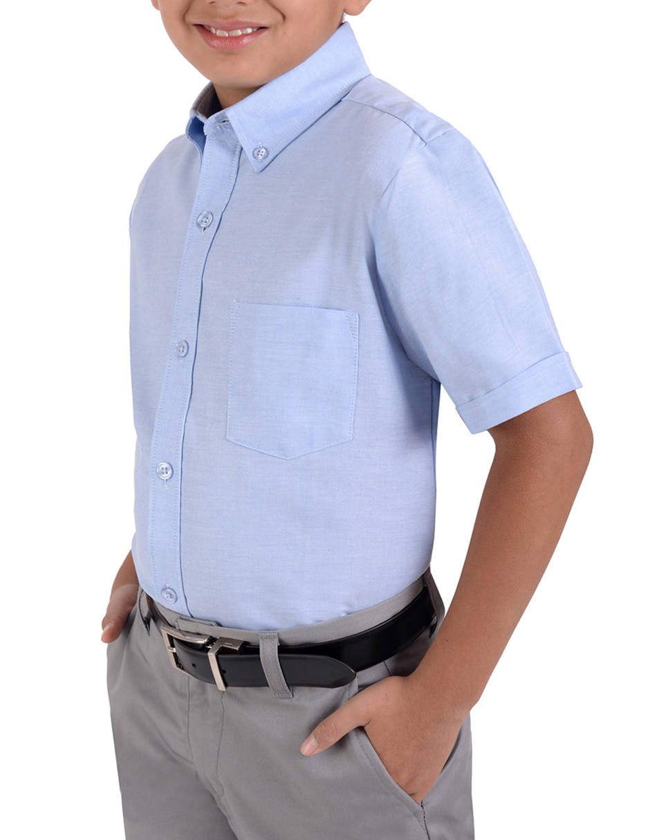 Camisa casual de algodón manga corta para niño 3