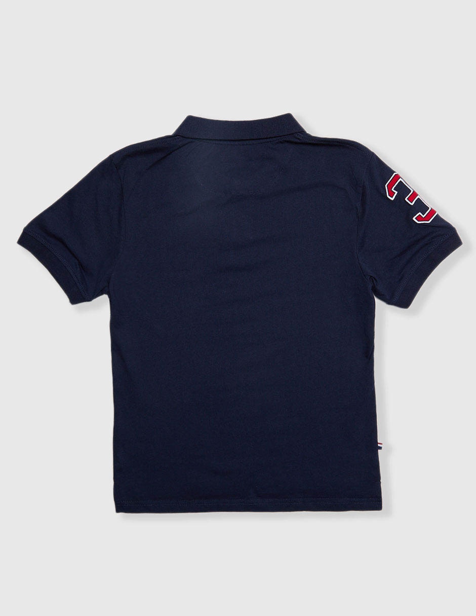 Playera tipo polo de algodón para niño 2