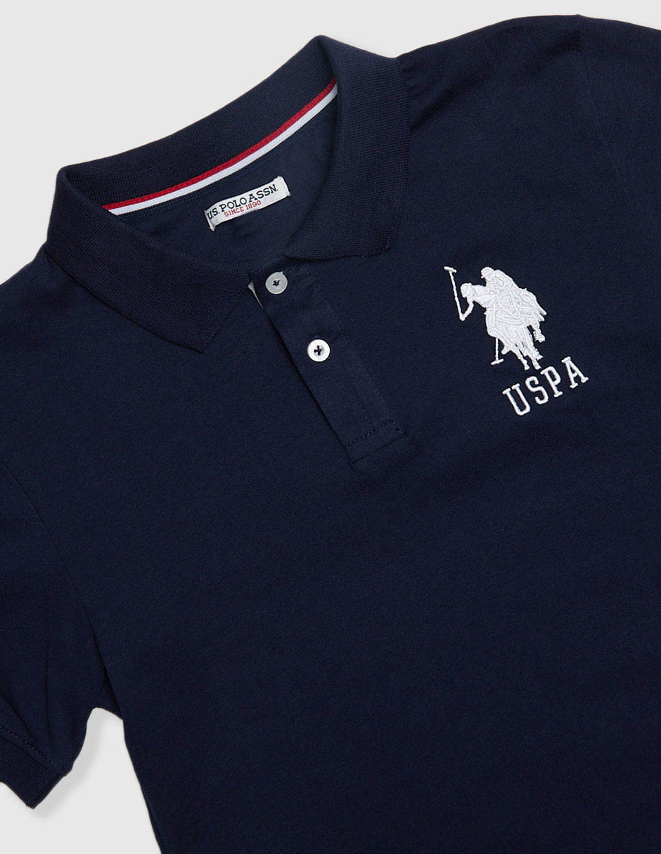 Playera tipo polo de algodón para niño 3