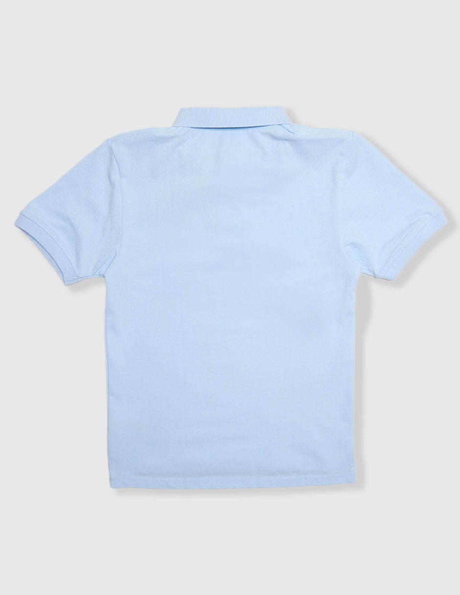 Playera tipo polo de algodón para bebé niño 2