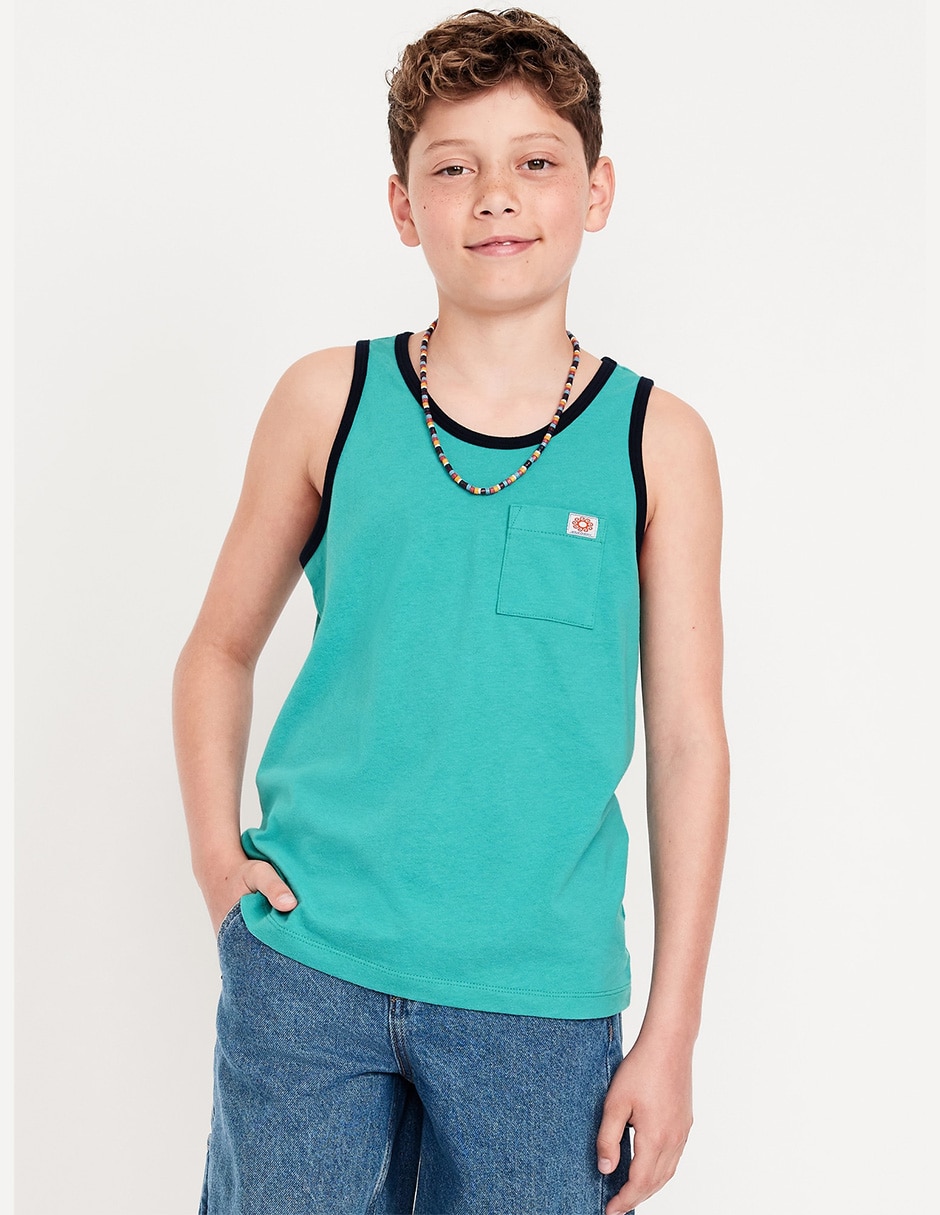 Playera sin manga para niño