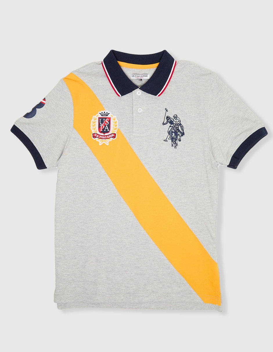 Playera tipo polo de algodón para niño Playera tipo polo de algodón para niño