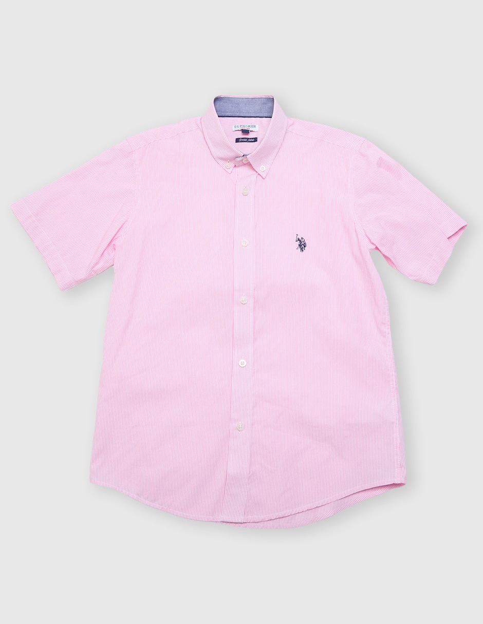 Camisa casual de algodón manga corta para niño Camisa casual de algodón manga corta para niño