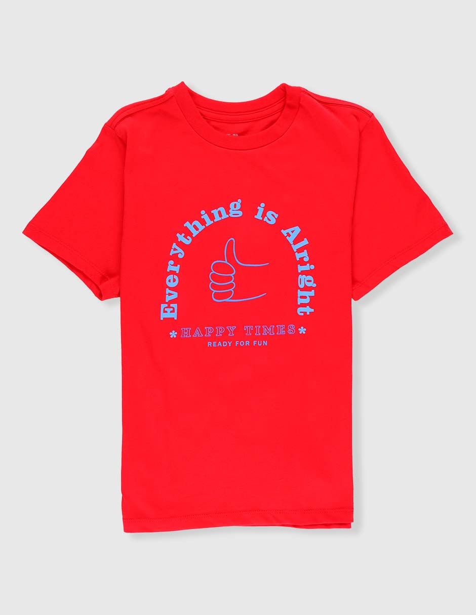 Playera manga corta para niño Playera manga corta para niño