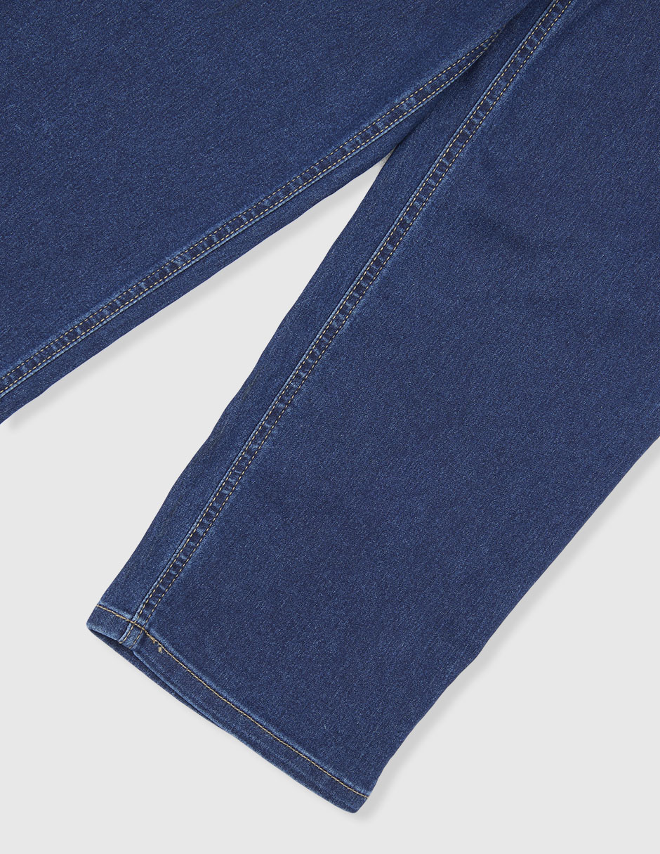 Jeans straight lavado medio para niño 4
