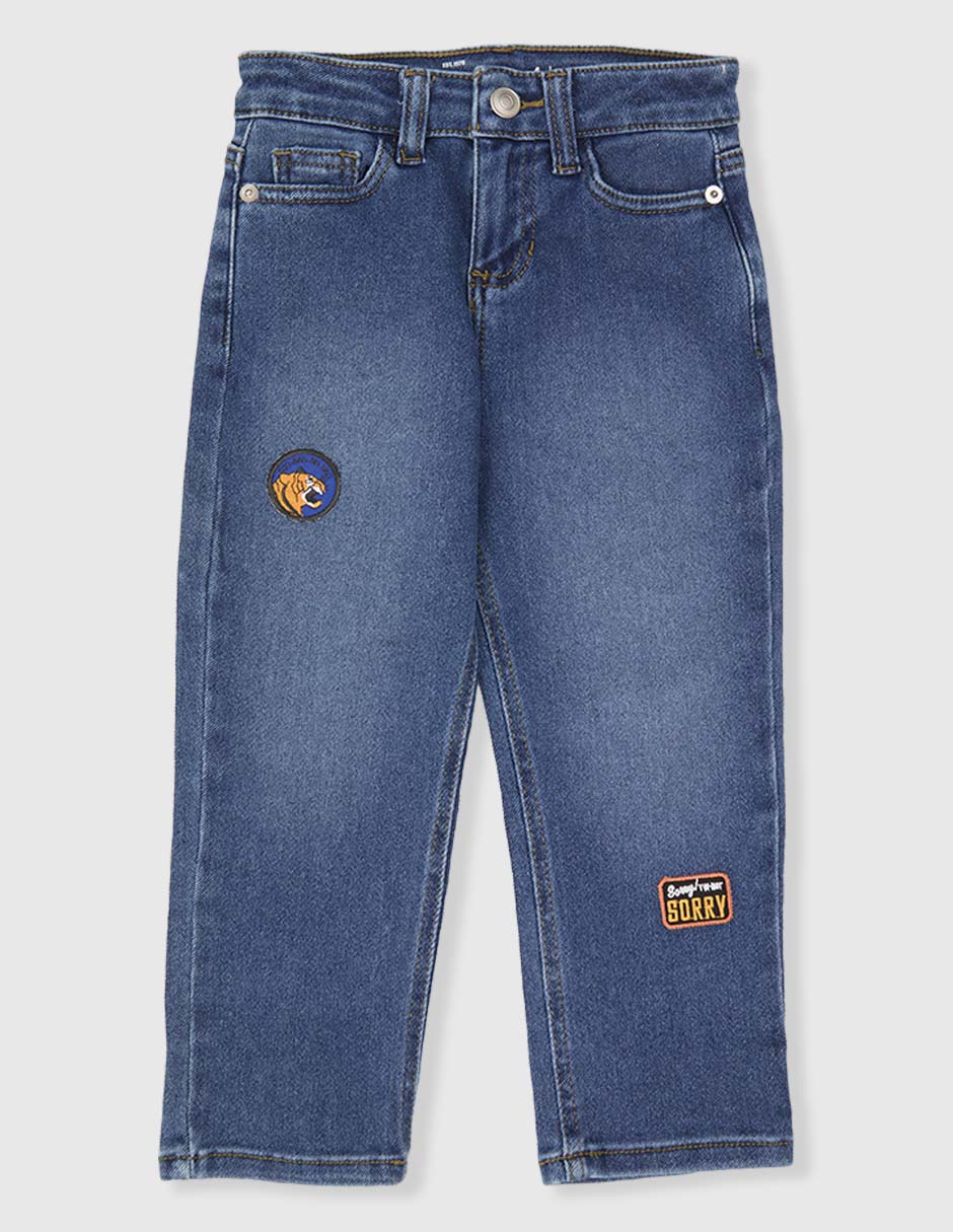 Jeans slim deslavado para niño Jeans slim deslavado para niño