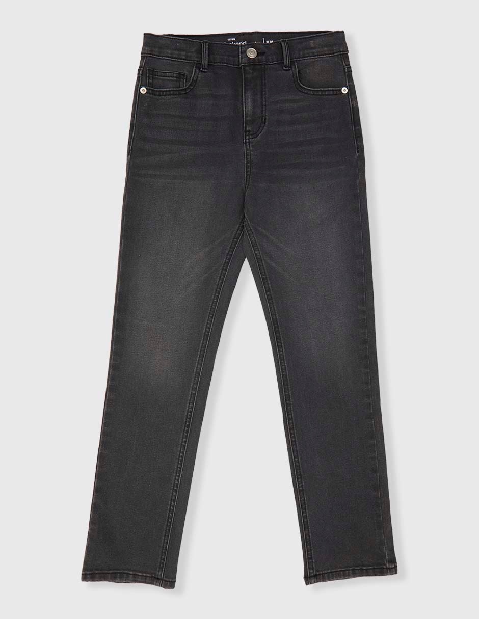 Jeans slim deslavado para niño Jeans slim deslavado para niño