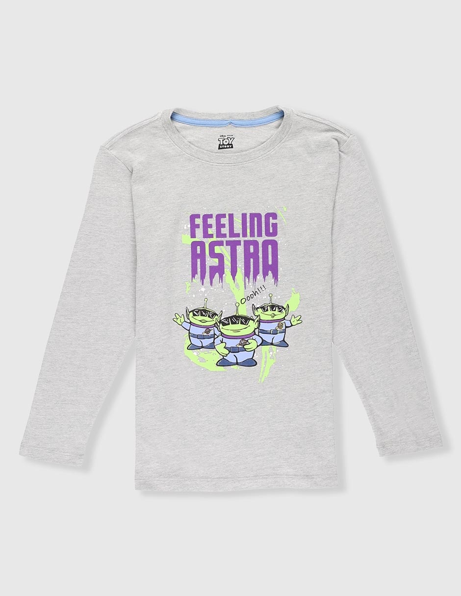 Playera marciano Feeling Astro manga larga para niño Playera marciano Feeling Astro manga larga para niño