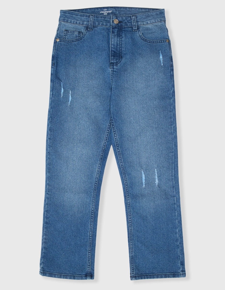 Jeans slim deslavado para niño Jeans slim deslavado para niño