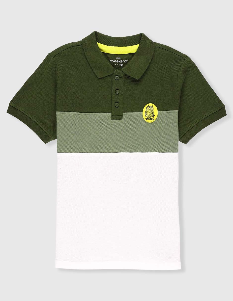 Playera tipo polo para niño Playera tipo polo para niño