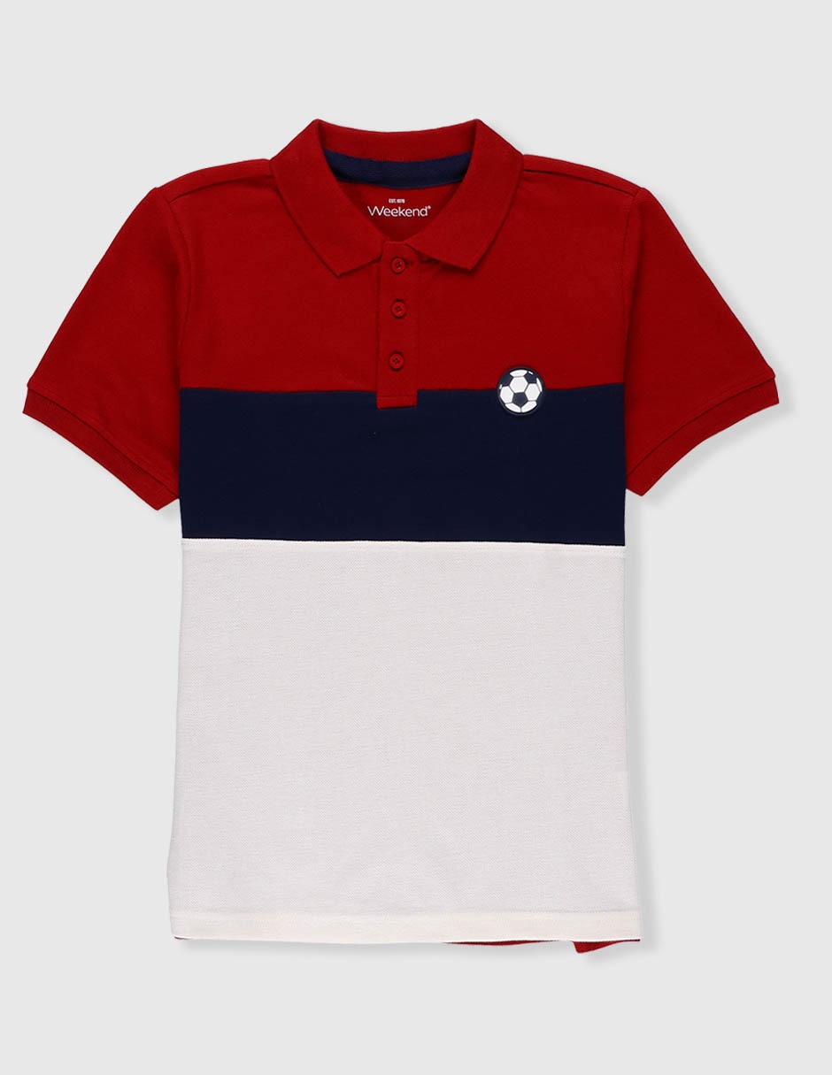 Playera tipo polo para niño Playera tipo polo para niño