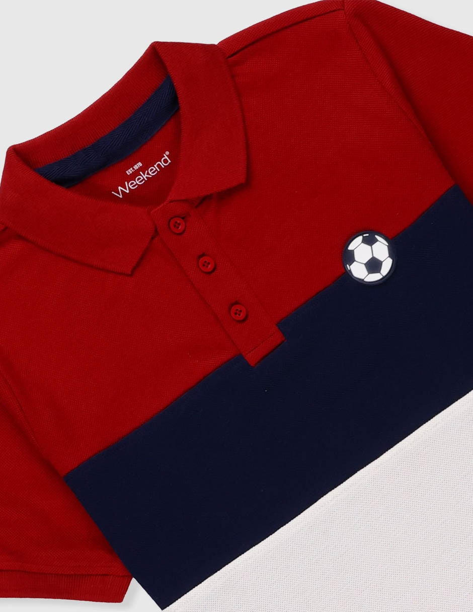 Playera tipo polo para niño 3