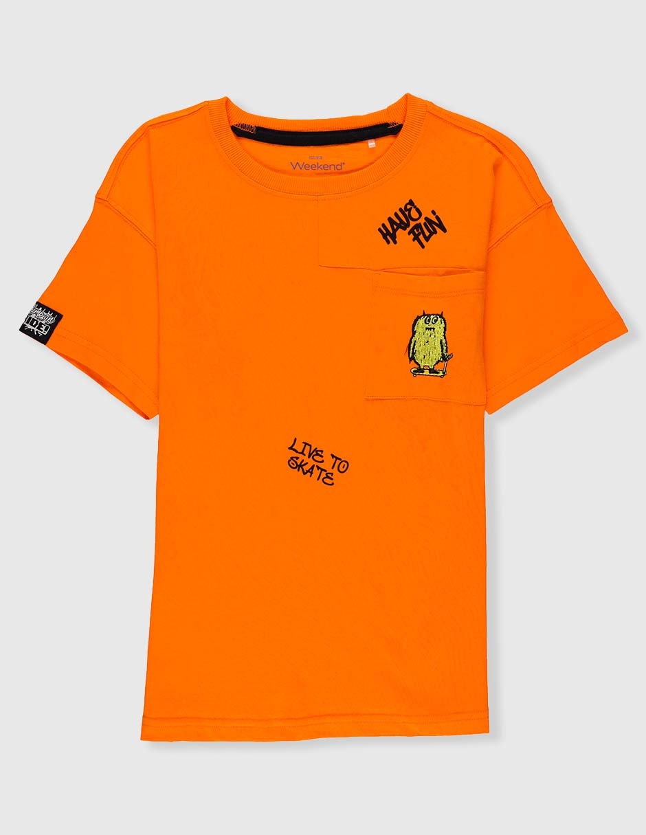 Playera manga corta para niño Playera manga corta para niño