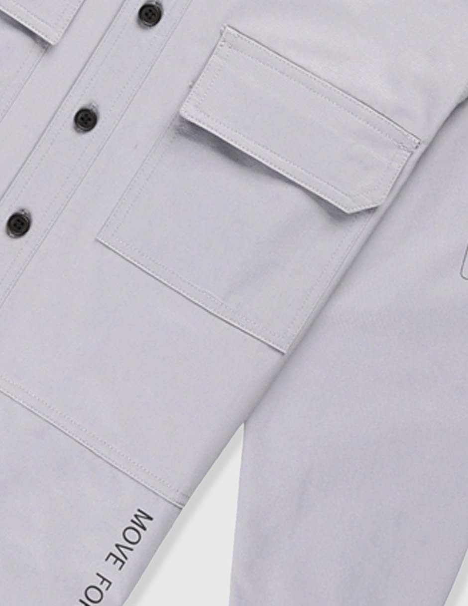 Camisa casual manga larga para niño 4