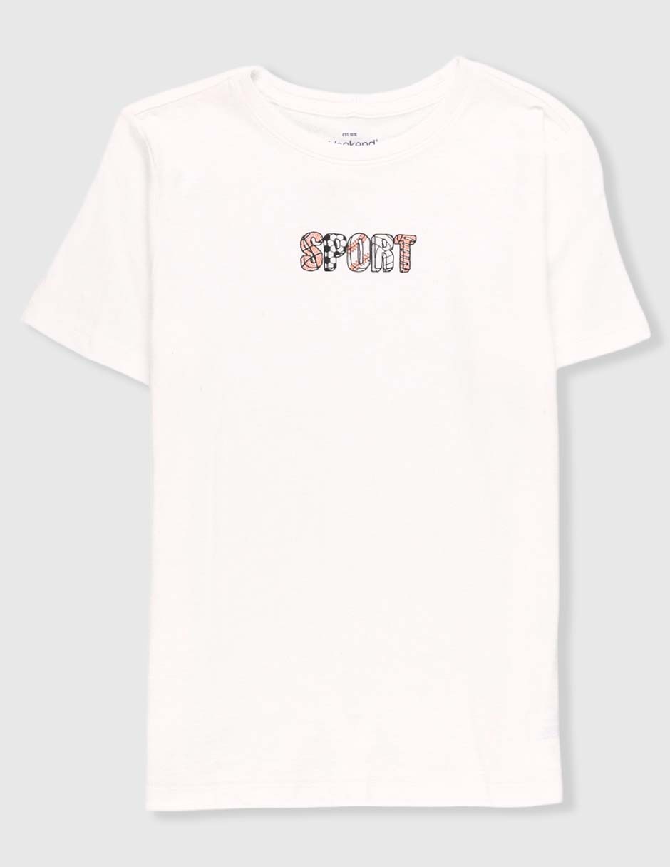 Playera manga corta para niño Playera manga corta para niño