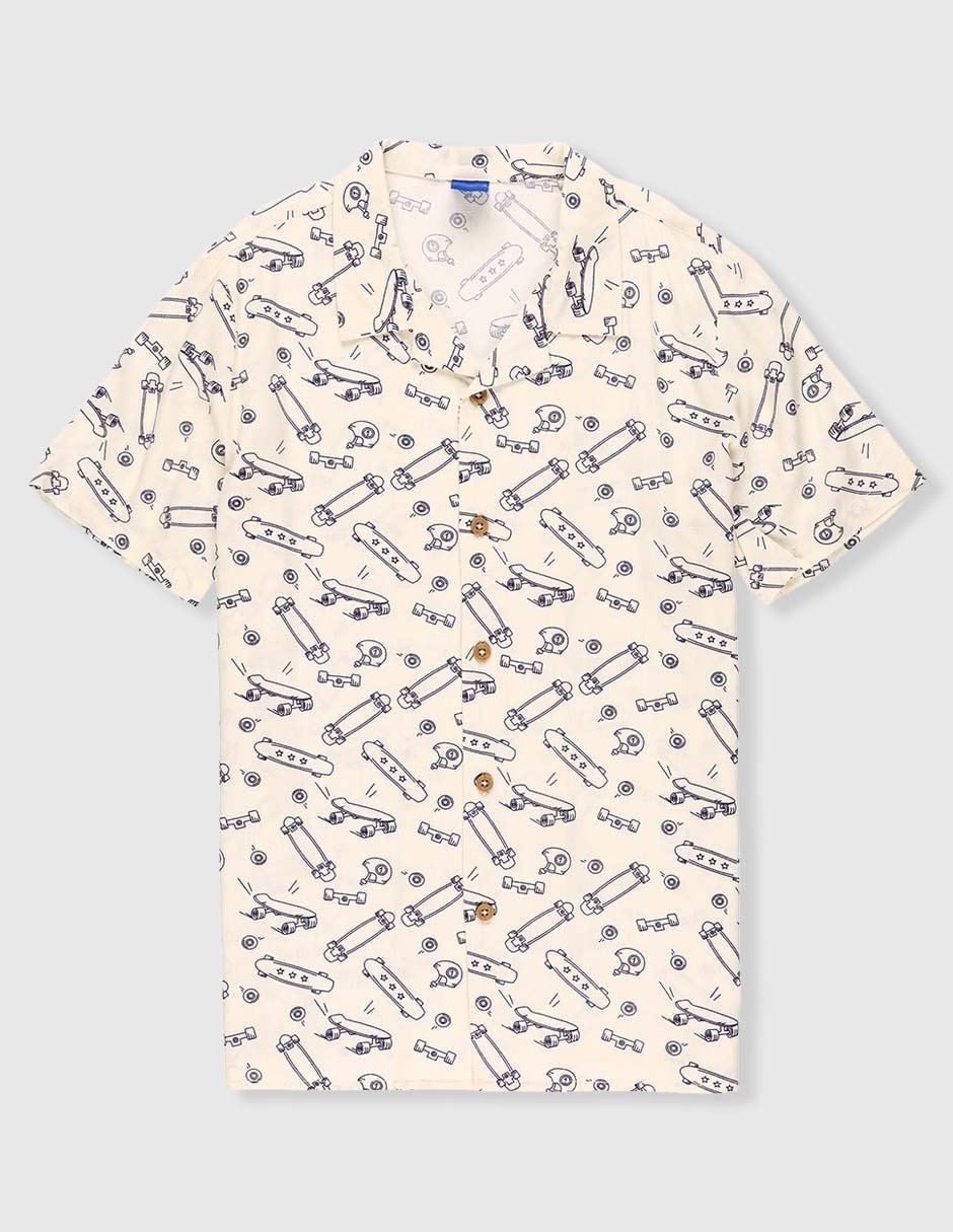 Camisa casual manga corta para niño Camisa casual manga corta para niño