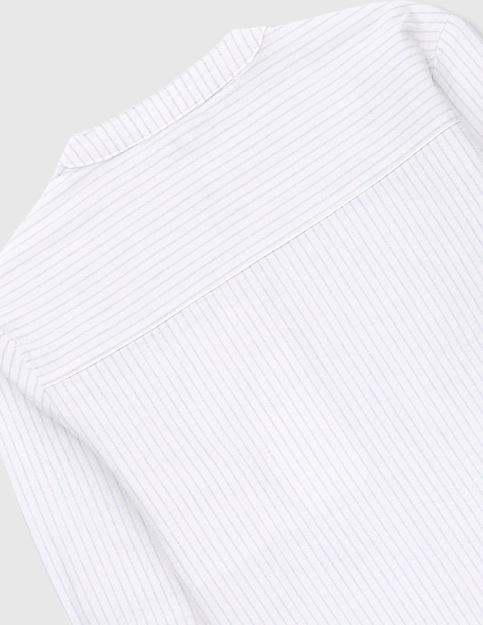 Camisa casual de algodón manga larga para niño 4