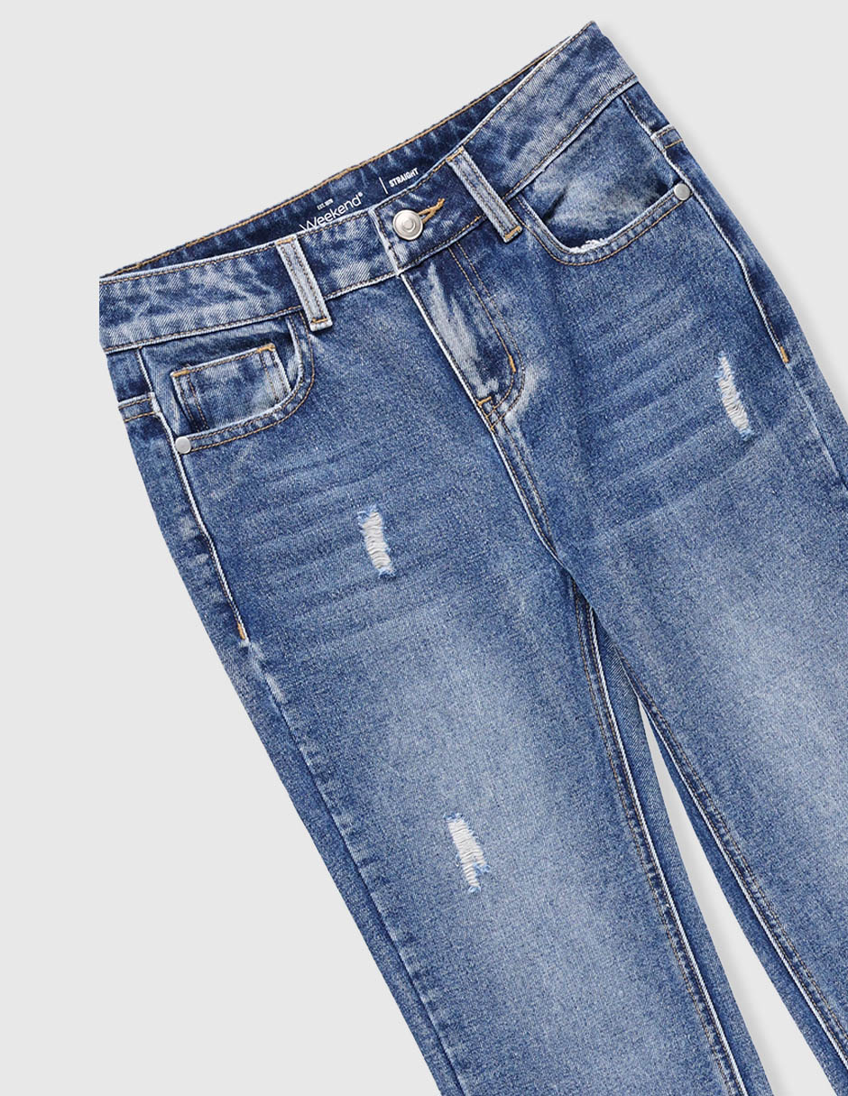 Jeans straight para niña 3
