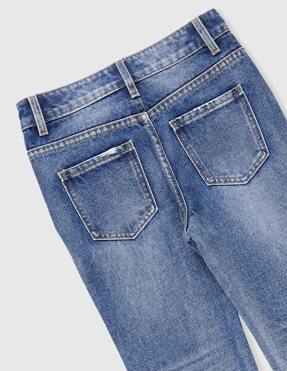 Jeans straight para niña 4