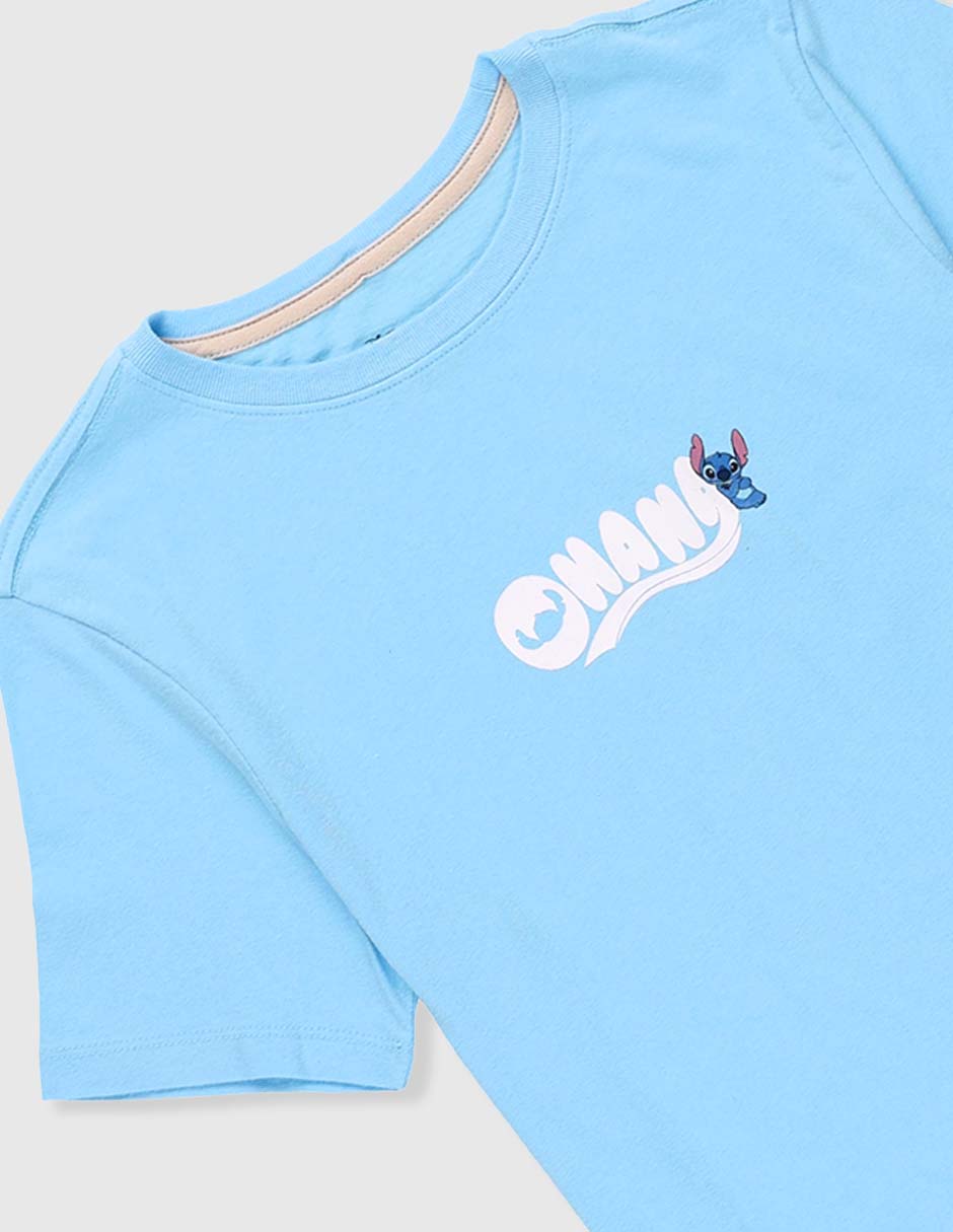 Playera stitch managa corta para niño 3