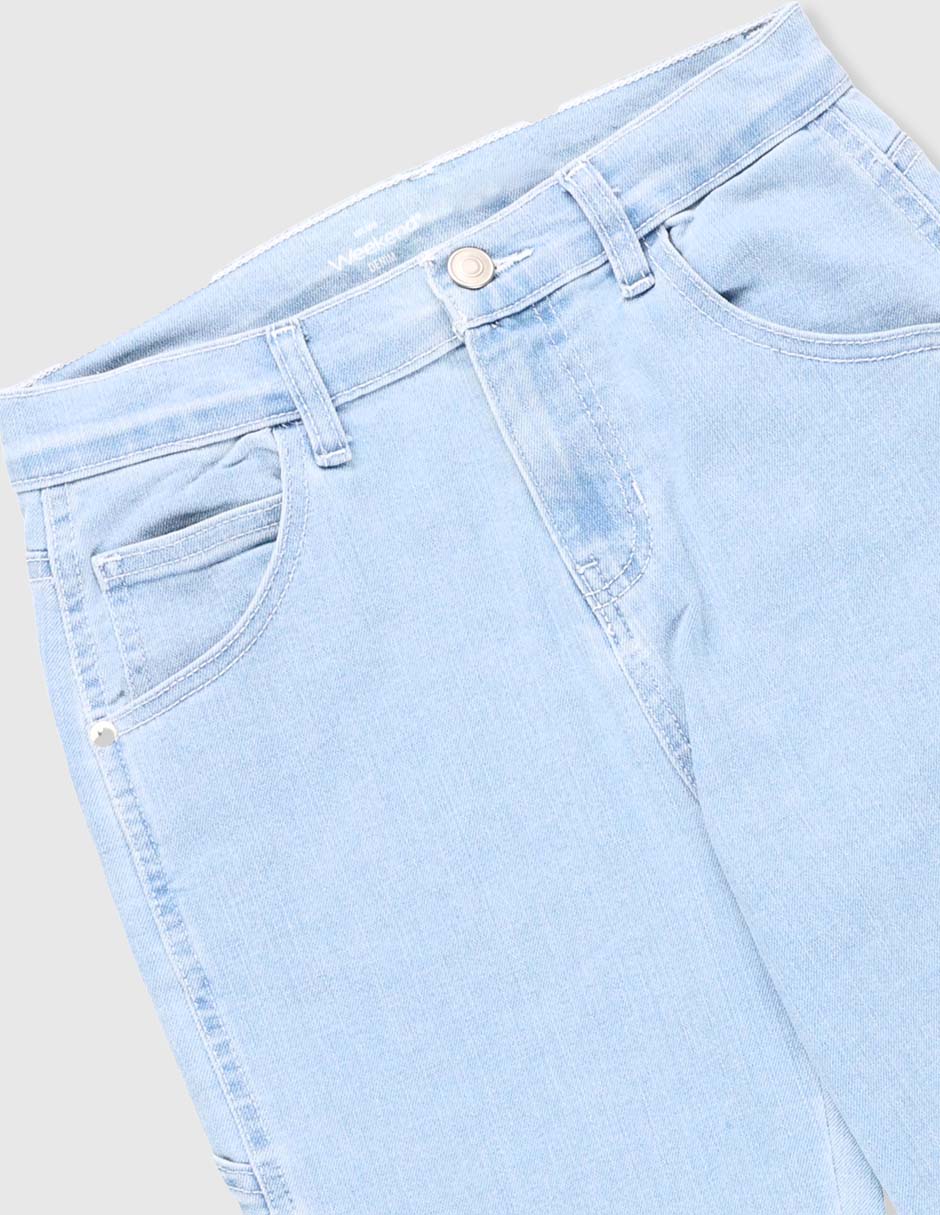 Jeans slim lavado claro para niño 3
