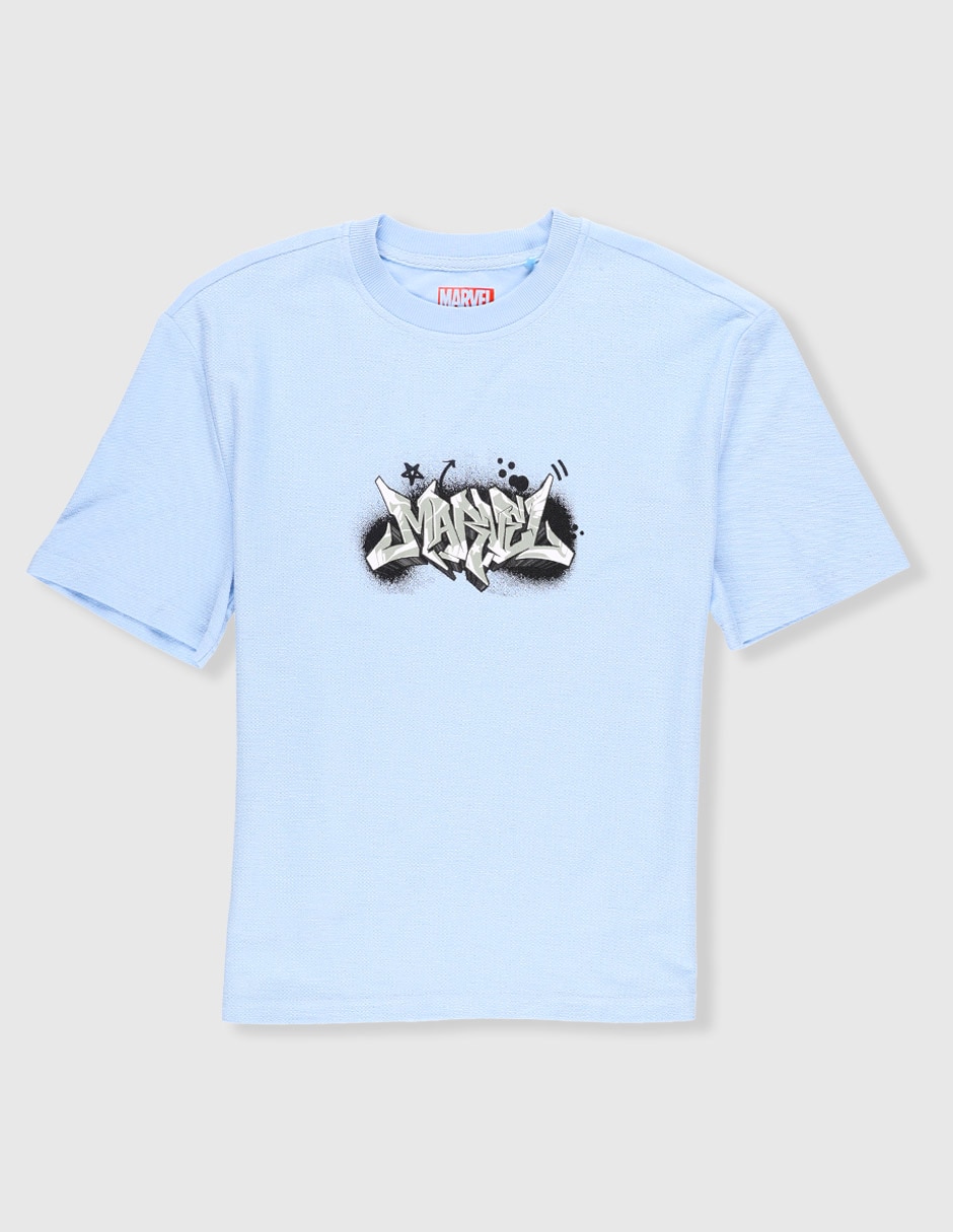 Playera Marvel manga corta para niño