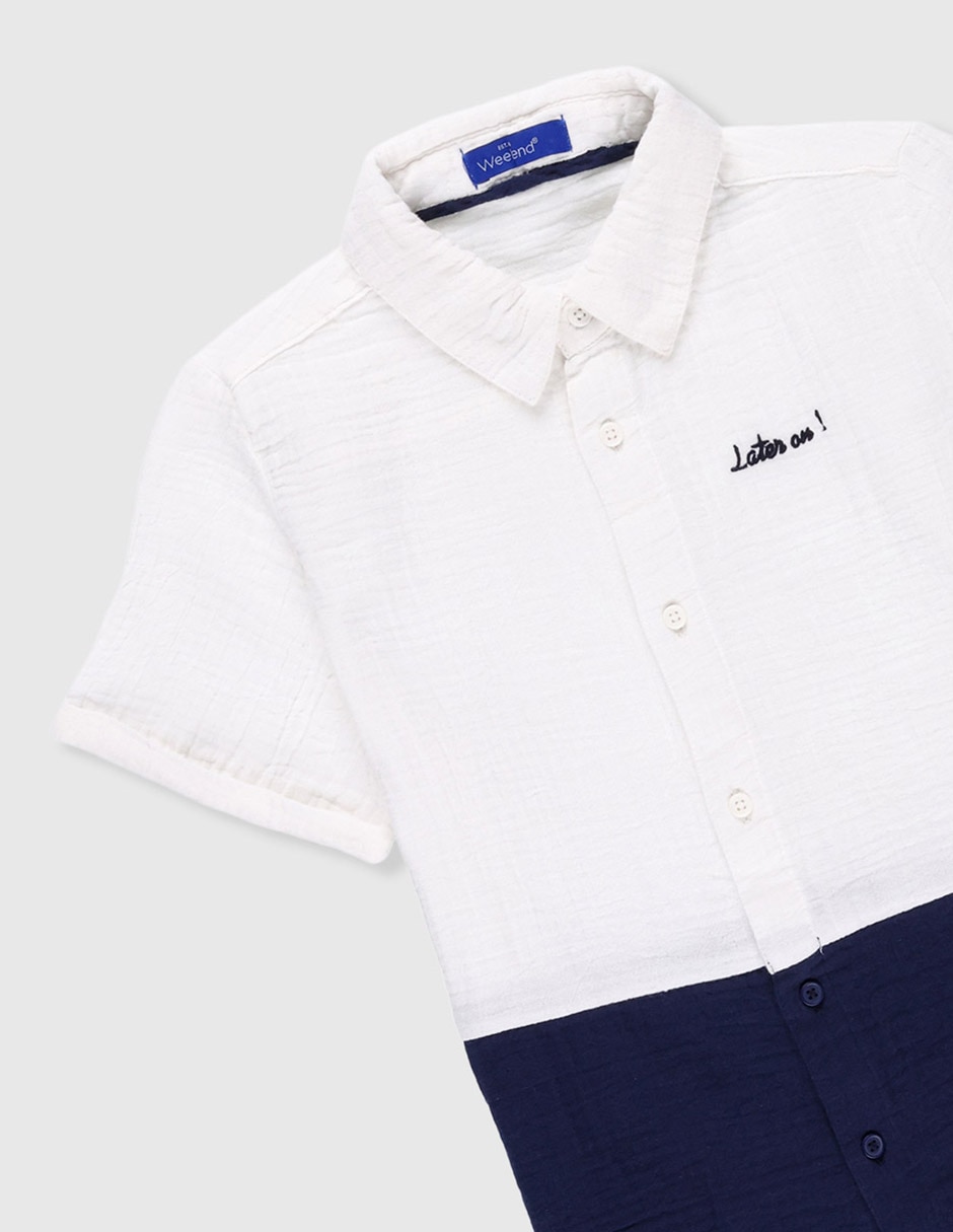 Camisa casual manga corta para niño 3