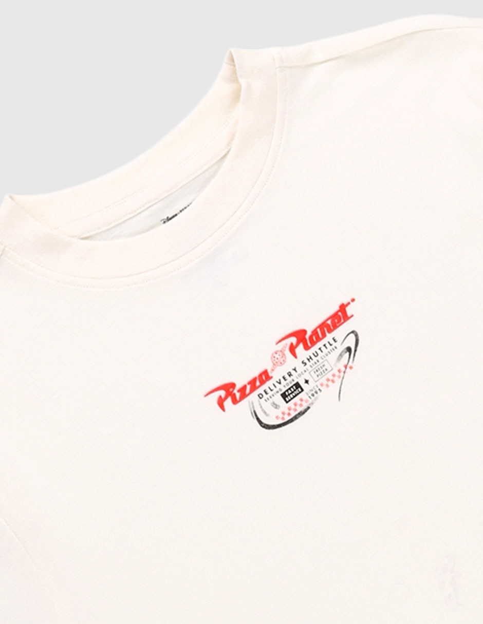 Playera Pizza Planeta manga corta para 3