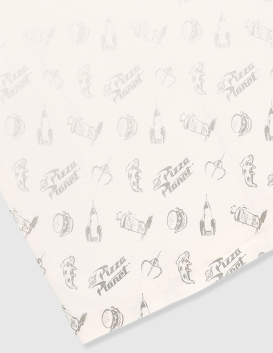 Playera Pizza Planeta manga corta para 4