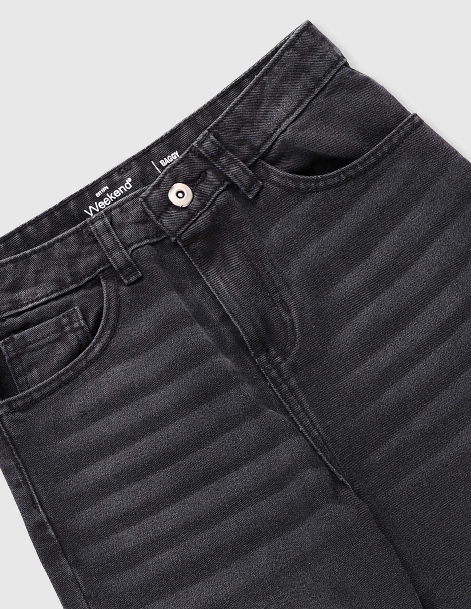 Jeans amplio lavado obscuro para niño 3