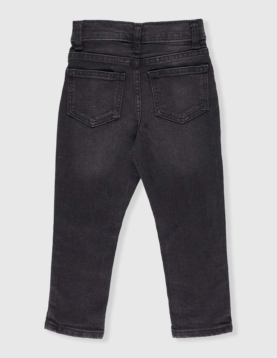 Jeans straight lavado obscuro para niño 2