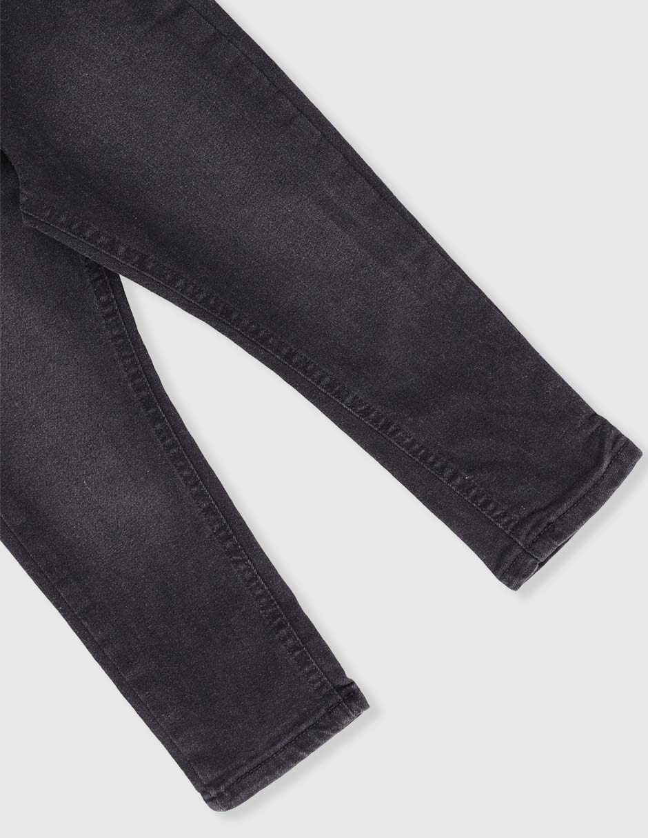 Jeans straight lavado obscuro para niño 4