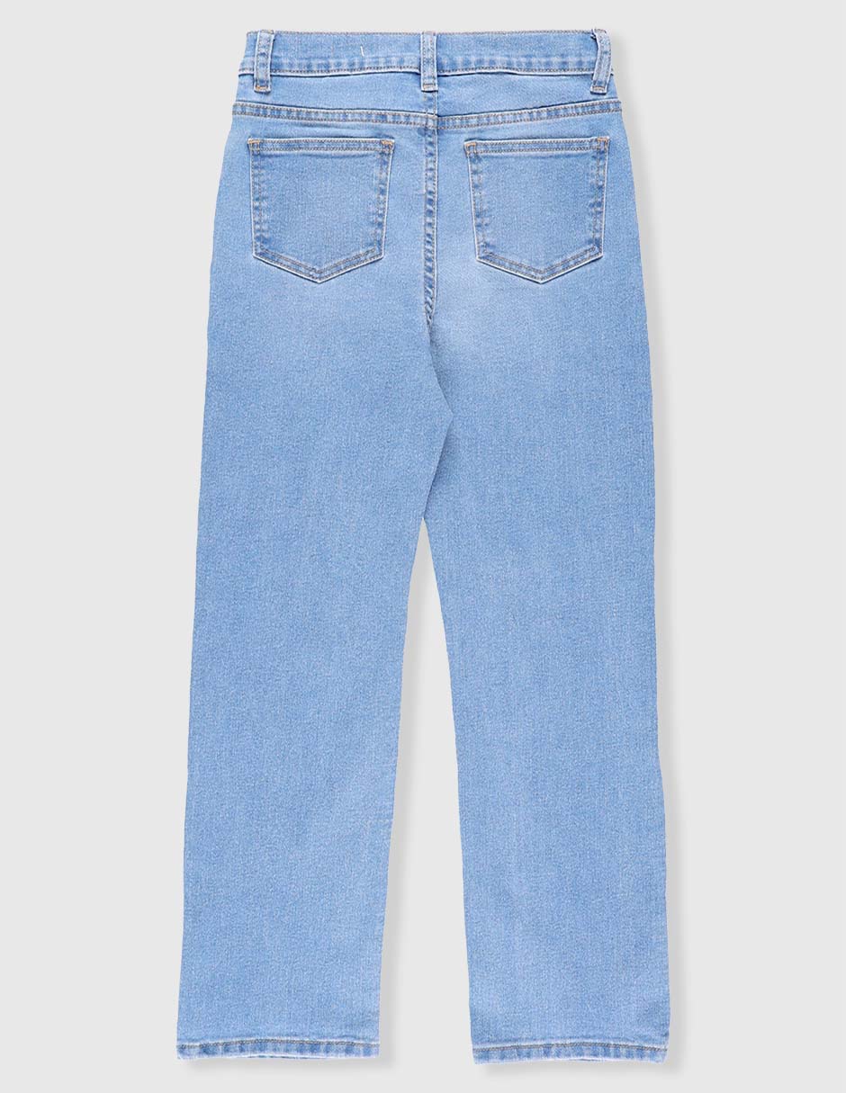 Jeans straight lavado stone wash para niño 2