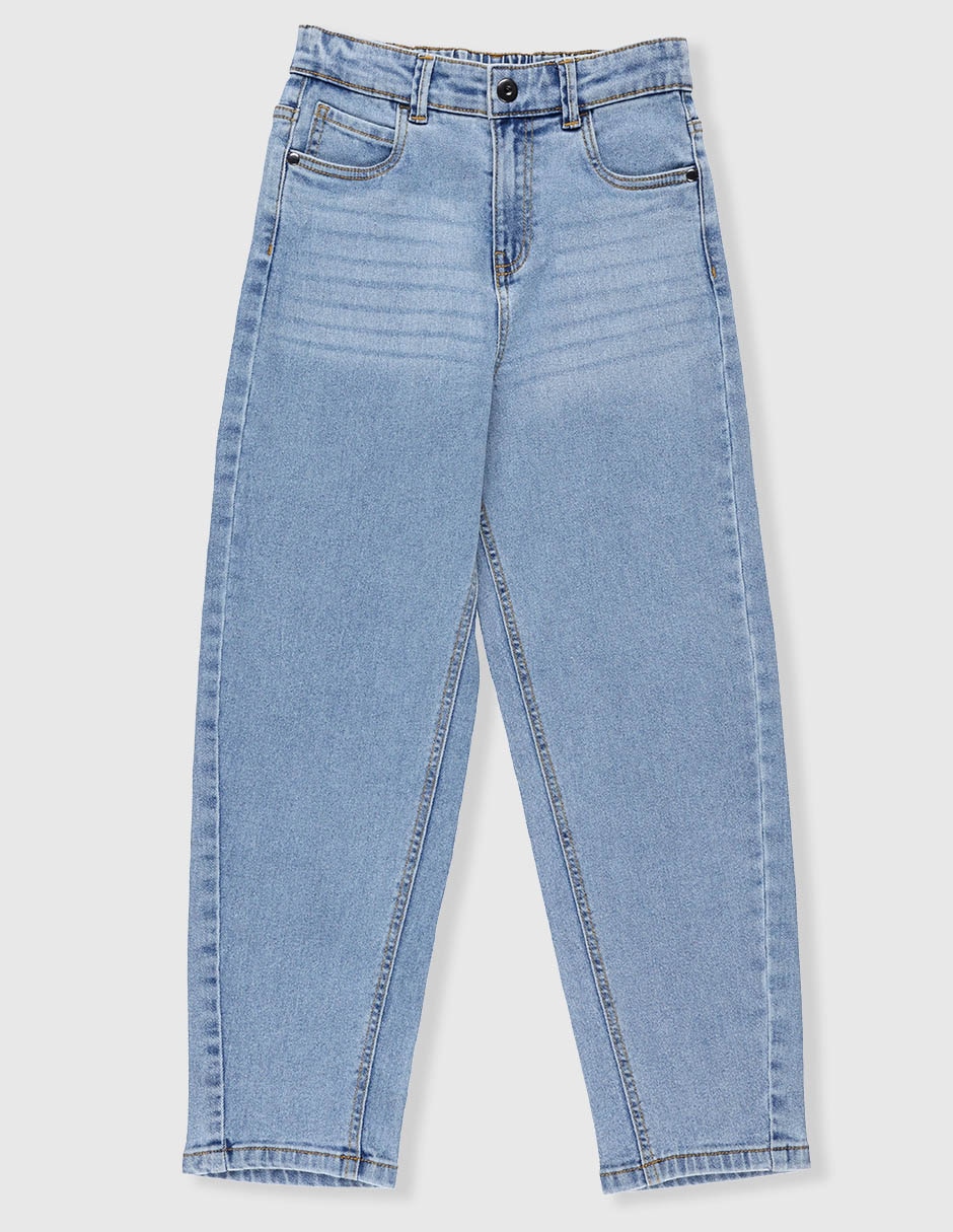 Jeans straight lavado medio para niña Jeans straight lavado medio para niña