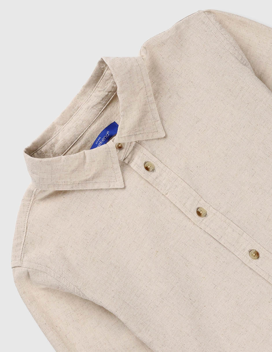 Camisa casual de algodón manga larga para niño 3