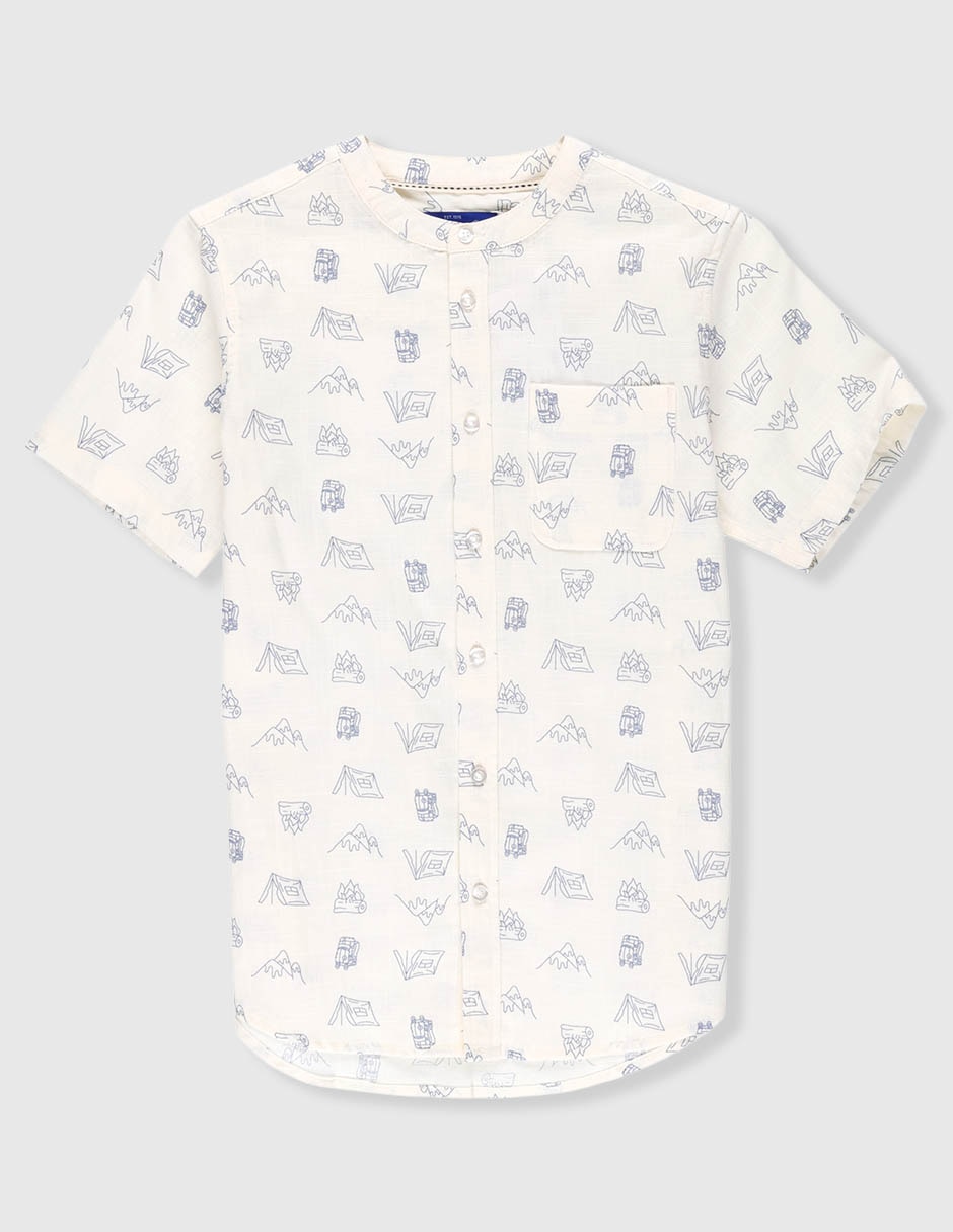 Camisa casual manga corta para niño Camisa casual manga corta para niño