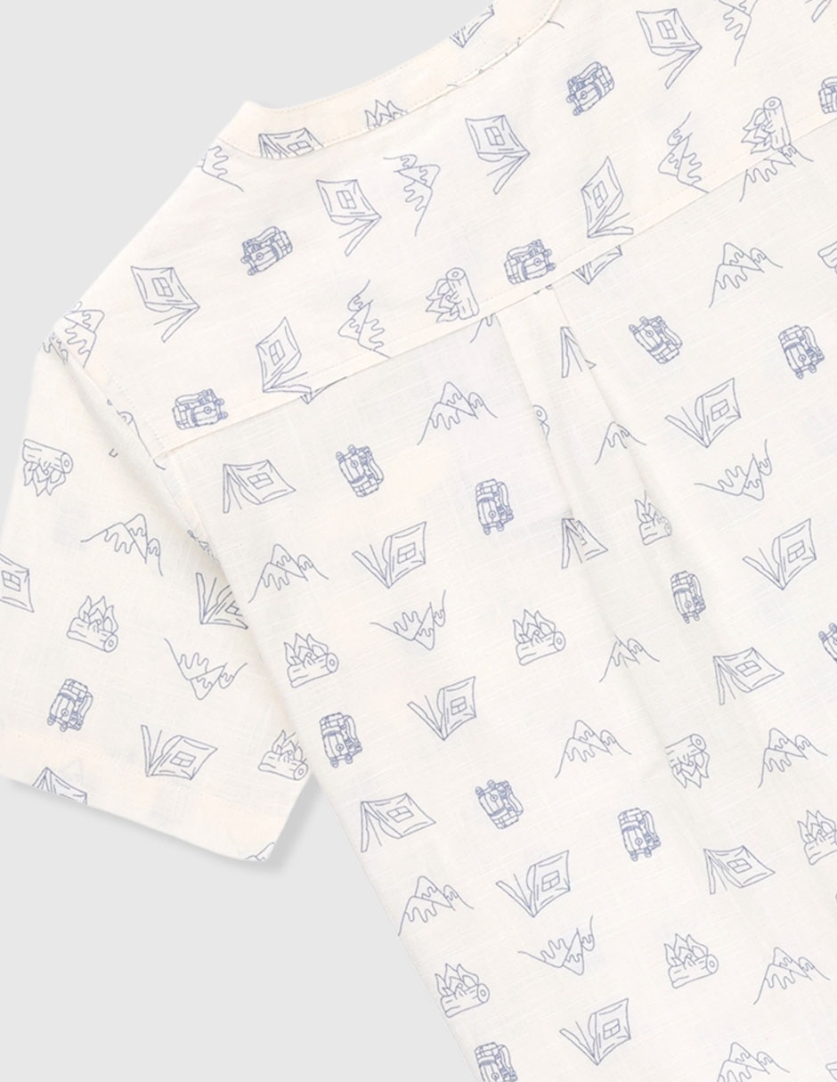 Camisa casual manga corta para niño 4