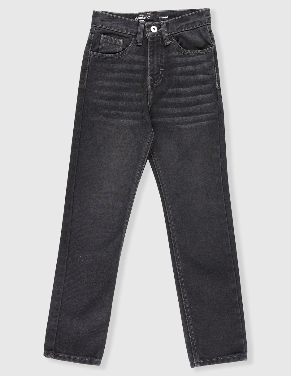 Jeans straight lavado obscuro para niño Jeans straight lavado obscuro para niño