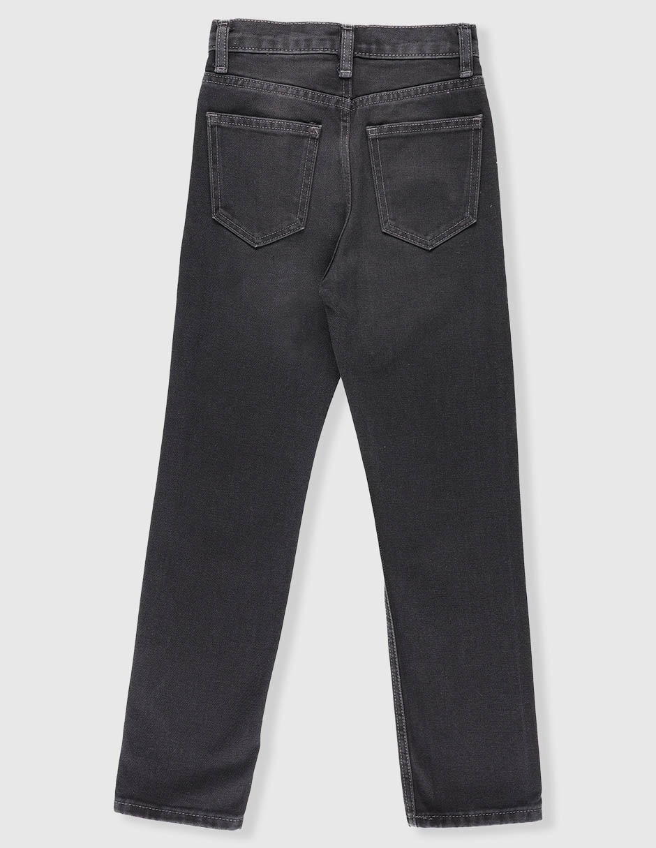 Jeans straight lavado obscuro para niño 2