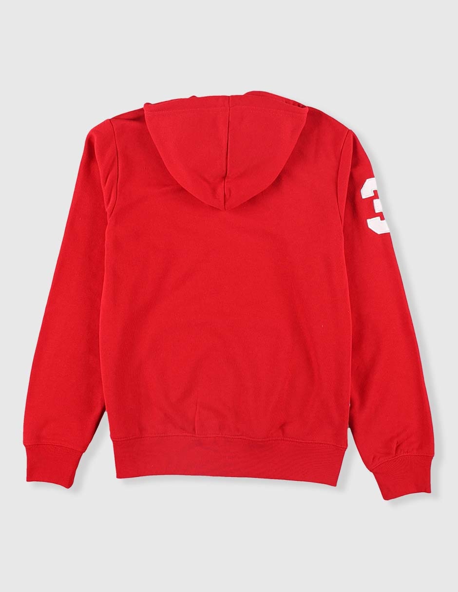 SUDADERA USMJB-57-491SB US PO, M, ROJO