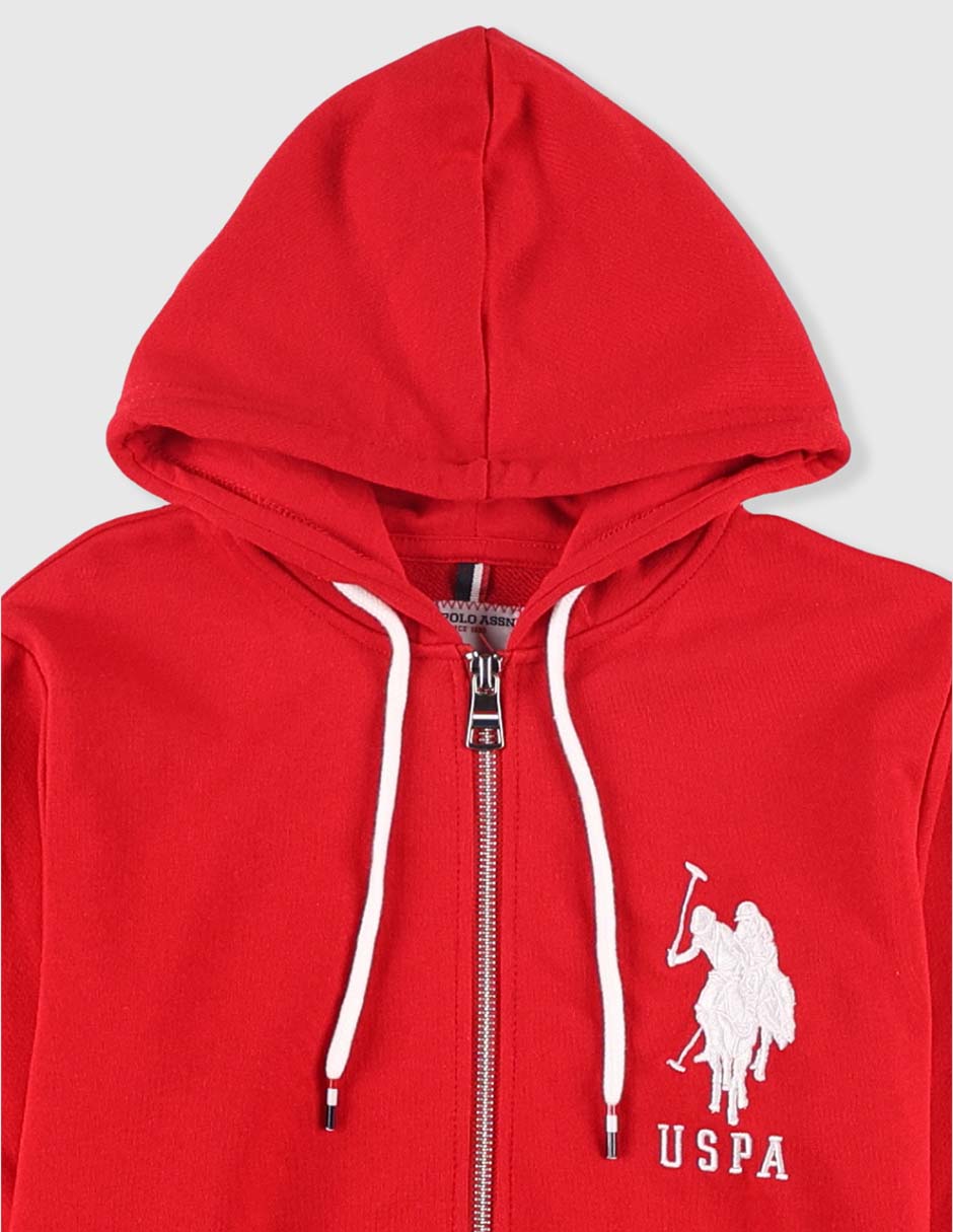 SUDADERA USMJB-57-491SB US PO, M, ROJO