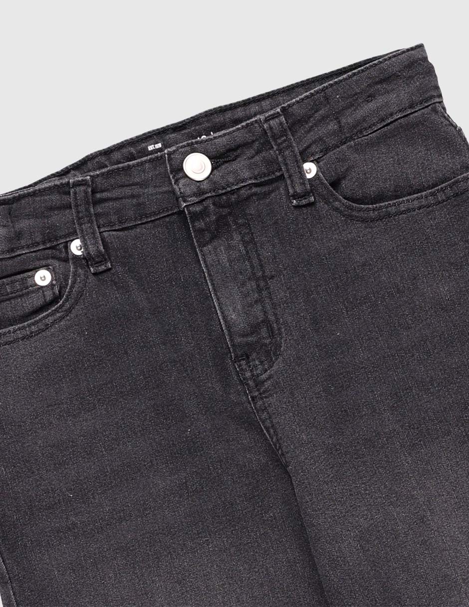 Jeans amplio lavado obscuro para niña 3