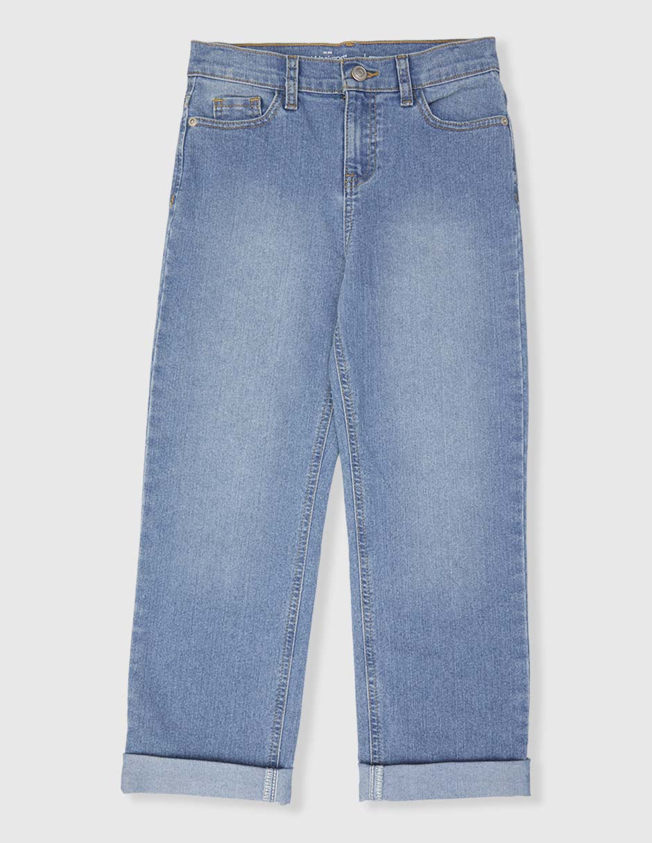 Jeans straight deslavado para niño Jeans straight deslavado para niño