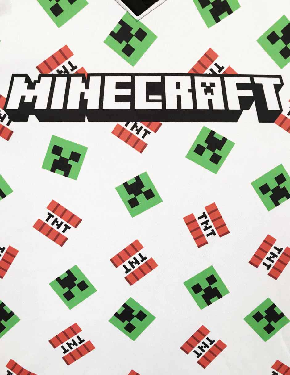 Playera Minecraft manga corta para niño 3