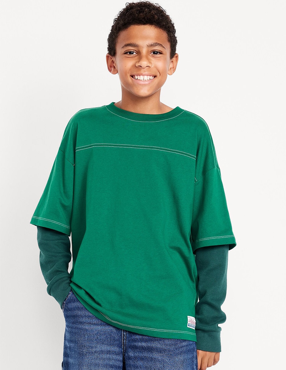 Playera manga larga para niño Playera manga larga para niño